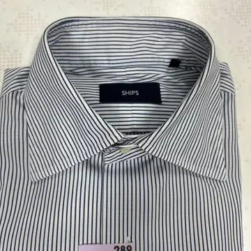 SHIPS 스트라이프 긴팔 셔츠 39 블루 화이트 새상품급 초특가