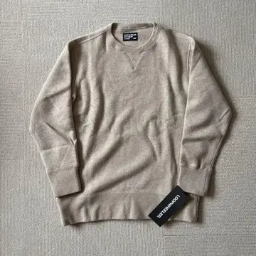 [ 선착순 ] loopwheeler 캐시미어 맨투맨 L 베이지 새상품