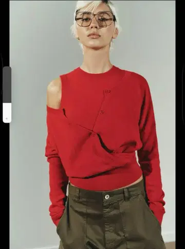 더블 레이어 니트 가디건