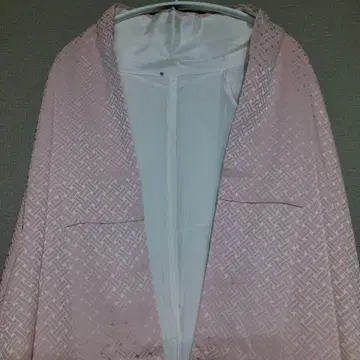 실크 소재 핑크 보라색 그라데이션 코몬 기모노