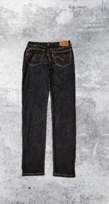 다크 데님 스트레이트 데님