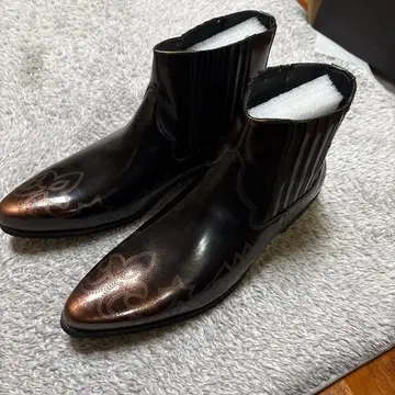 블랙 장식 사이드 고어 부츠