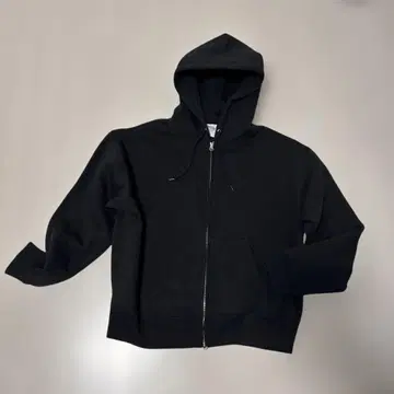 UnitedAthle 블랙 지퍼 후드티 더블 지퍼