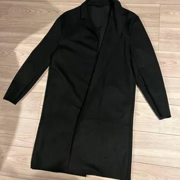 ZARA 벨로아 블랙 체스터 코트