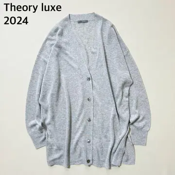 theory luxe 24SS Sheer Knit Rouge 가디건