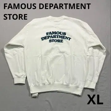 FAMOUS DEPARTMENT STORE 로고 맨투맨 화이트 XL