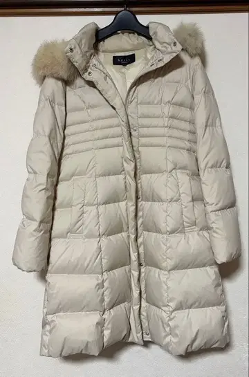 ketty luxury 베이지 롱 다운 자켓