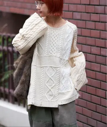 [ etsinta/에신타 ] 리메이크 오버 라무 니트