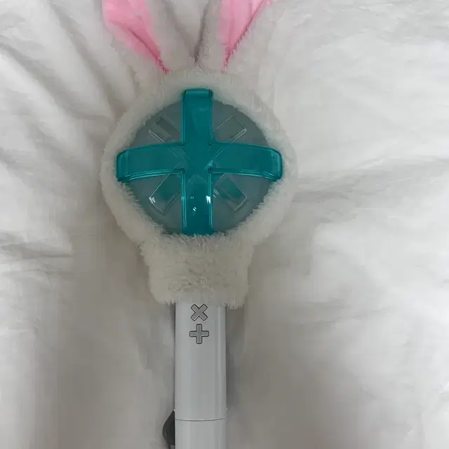 응원봉 토끼모자+리본