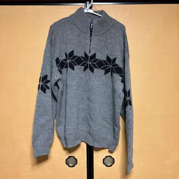 맥그리거 두꺼운 원단 그레이 스웨터 지퍼 포함