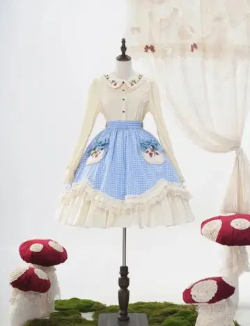 호시바코웍스 스트로베리 리본 스커트