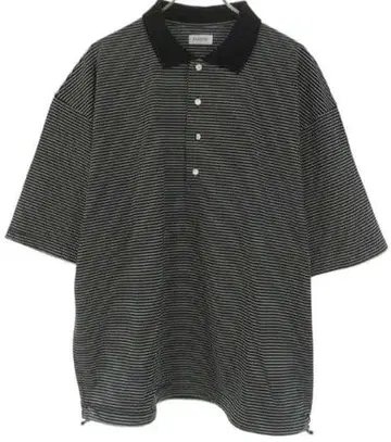 완판 CLESSTE 크레스트 반팔 보더 셔츠 size.F 블랙 화이트