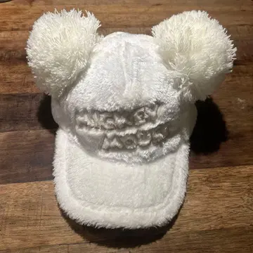 미키 귀 달린 폼폼 캡