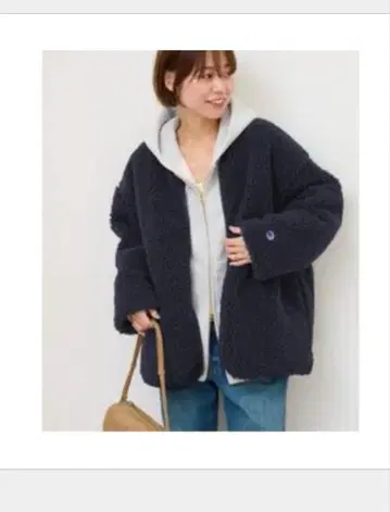 [ 추가 ] 별주 [ Champion/챔피온 ] 보아 플리스 자켓 네이비