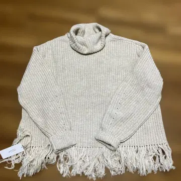 wawawa 프린지 터틀넥 니트 택 포함 새상품