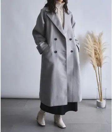 벨티드 더블 체스터 오버 실루엣 코트 COAT