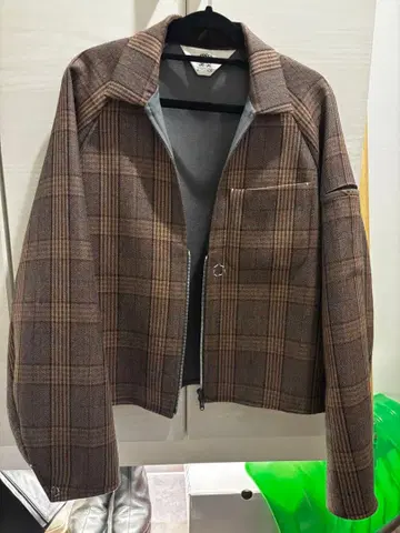 sunsea 캐러멜 체크 블루종