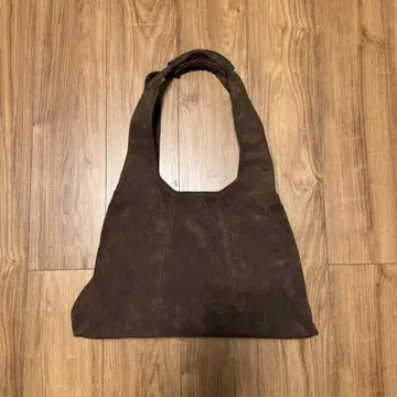 MINAV 마가렛 스웨이드 숄더백 다크 브라운