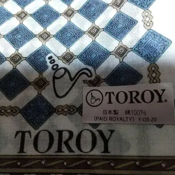 TOROY 체크 무늬 손수건