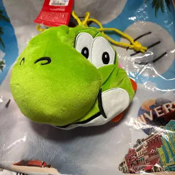 [미사용 새상품] USJ 기념품 슈퍼 닌텐도 월드 요시 복조리