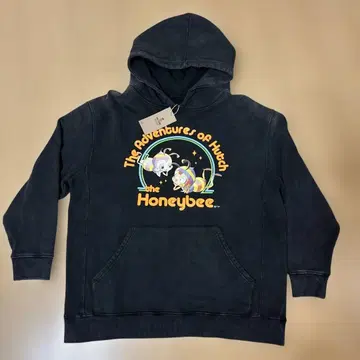 아기 해치 후드티 블랙 L 사이즈 타츠노코 프로 코튼 100%