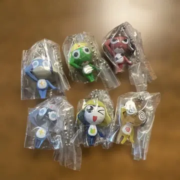 개구리 중사 케로로 캐릭터 키링 6개 세트