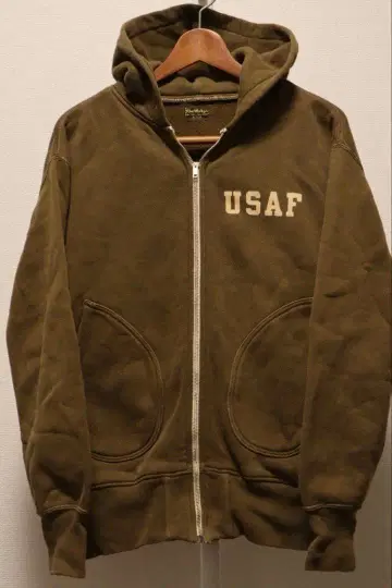 THE REAL McCOY'S 리얼 맥코이 USAF 지퍼 후드티