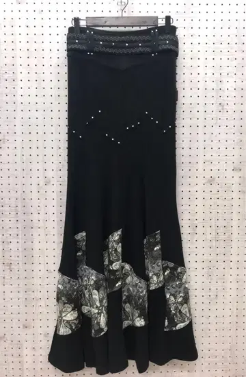 오리엔탈 와고스 그런지 구제 의류 OZZONESTE 맥시 롱 스커트