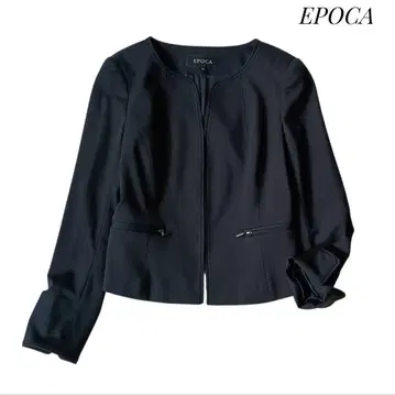 [ 에포카 ] 노카라 자켓 블랙 42 스트레치