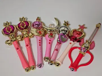 가챠 세일러문 스틱&낚싯대 7개 세트 스탠드 없음