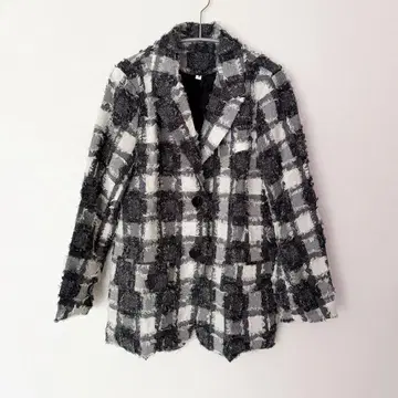 깅엄 체크 자켓