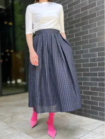 새상품 SHE 도쿄 Anna waffle navy 36