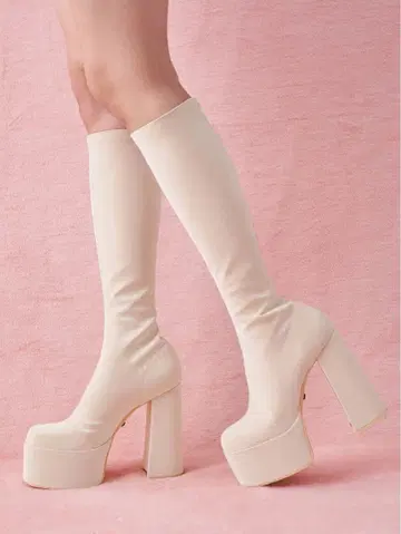 darich 울트라 스트레치 가죽 롱 부츠