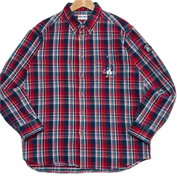 LL 사이즈 SINA COVA 시나코바 긴팔 BD 체크 셔츠