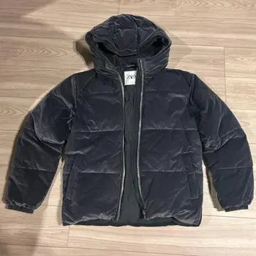 ZARA 벨로아 패딩 자켓