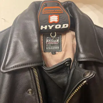 남성용 KADOYA 가죽 재킷 LL