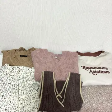 미색 핑크 코디 6세트