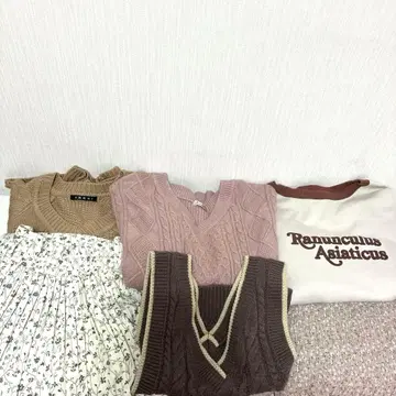 미색 핑크 코디 6세트