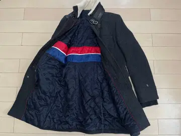 TOMMY HILFIGER 울 롱 코트 차콜 그레이 S 사이즈