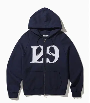 ILLIGO 129 로고 패치 후드 집업 네이비