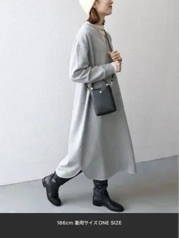 USA 코튼 속기모 포켓 맨투맨 원피스