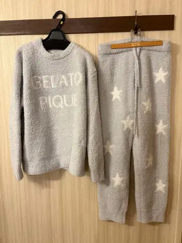 젤라또피케 파우더 스타 자카드 풀오버 & 롱 팬츠 SET 민트
