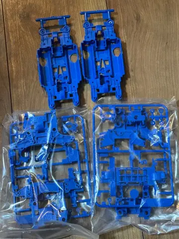 타미야 미니 사륜구동 블루 구형 MS 섀시 2세트