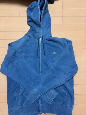 LACOSTE 파랑 후드 부착 후드티