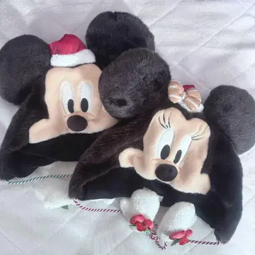 디즈니 크리스마스 팬캡 미키 미니 세트