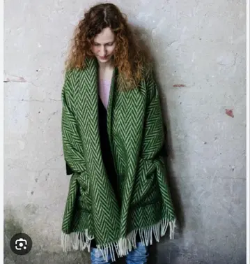 라푸안칸크리 담요 그린