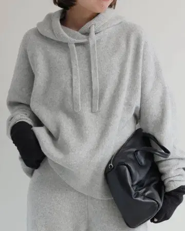 슬로브 이에나 에어리 와이드 실루엣 후디