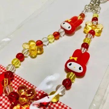 LOWRYS FARM 마이멜로디 모바일 스트랩 빨간색/레드 아카멜로