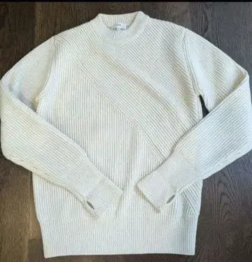 HYKE 하이크 RIB CREWNECK SWEATER 2 아이보리