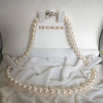 화이트 펄 목걸이 약 40cm